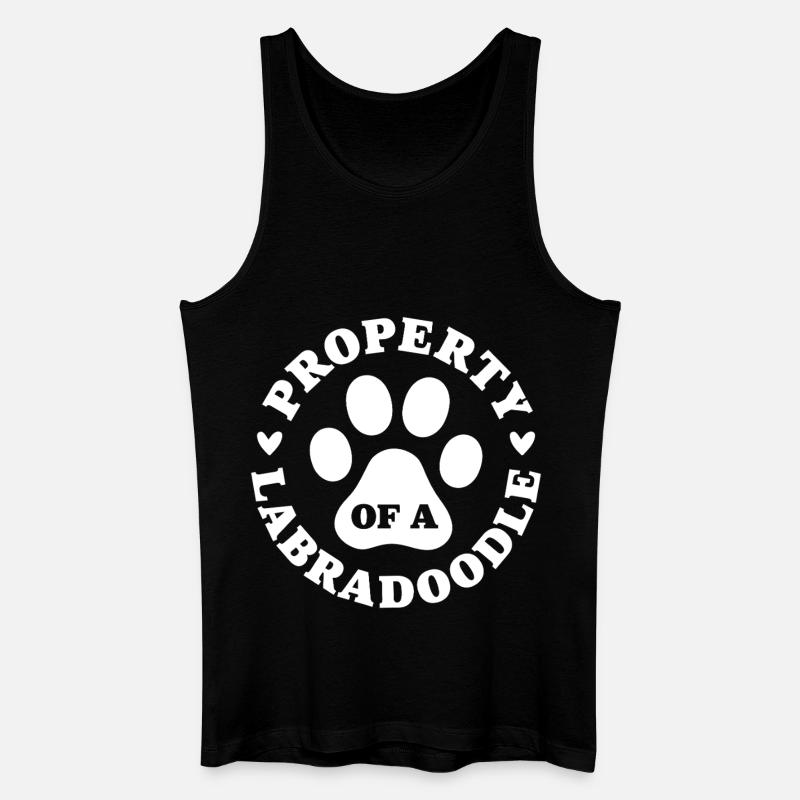 Eigentum eines Labradoodles - Männer Bio Tank Top - Schwarz
