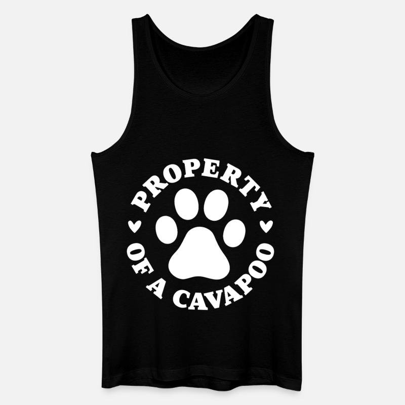 Eigentum eines Cavapoo - Männer Bio Tank Top - Schwarz