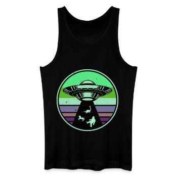 UFO-Bigfoot Nessie Einhorn - Männer Bio Tank Top - Schwarz - Vorne