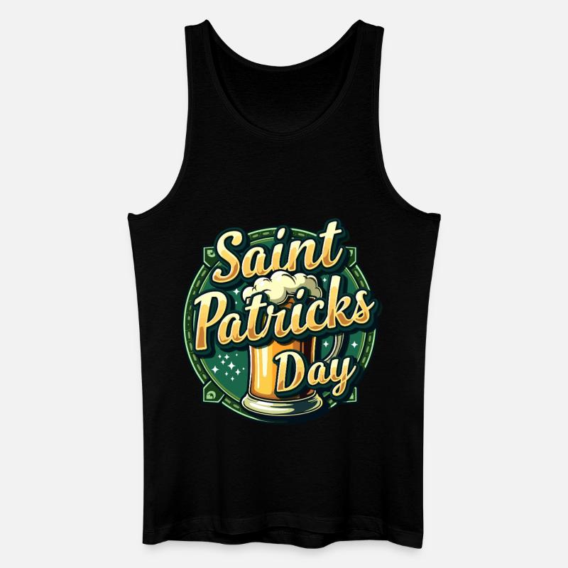 Saint Patrick`s Day Beer - Männer Bio Tank Top - Schwarz