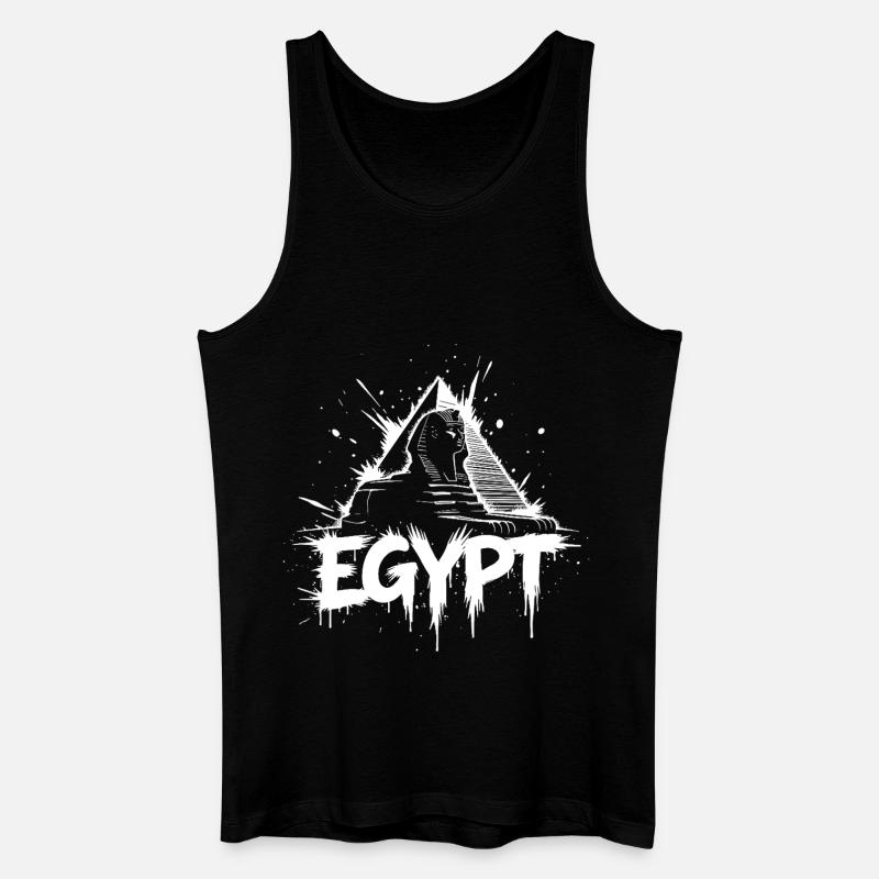Ägypten Sphinx Pyramide - Männer Bio Tank Top - Schwarz