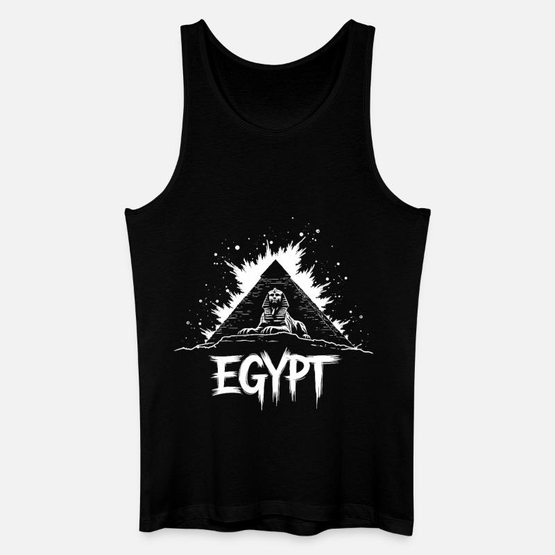 Ägypten Sphinx Pyramide - Männer Bio Tank Top - Schwarz