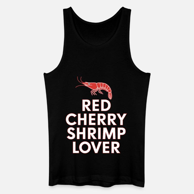 Red Cherry Shrimp Lover - Männer Bio Tank Top - Schwarz