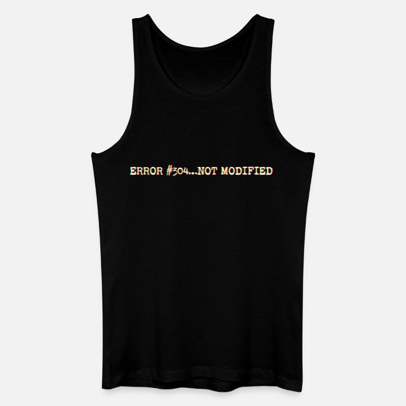 Error304_NotModified - Männer Bio Tank Top - Schwarz