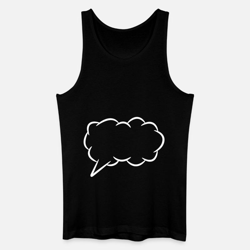 Speech bubble thought bubble - Men’s Organic Tank Top - black