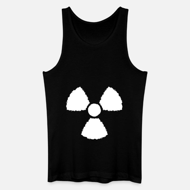 Nuklear Symbol Zeichen - Männer Bio Tank Top - Schwarz