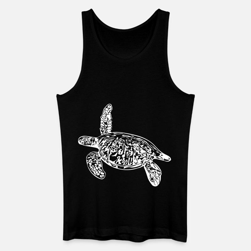 Schildkröte - Vector Design - Männer Bio Tank Top - Schwarz