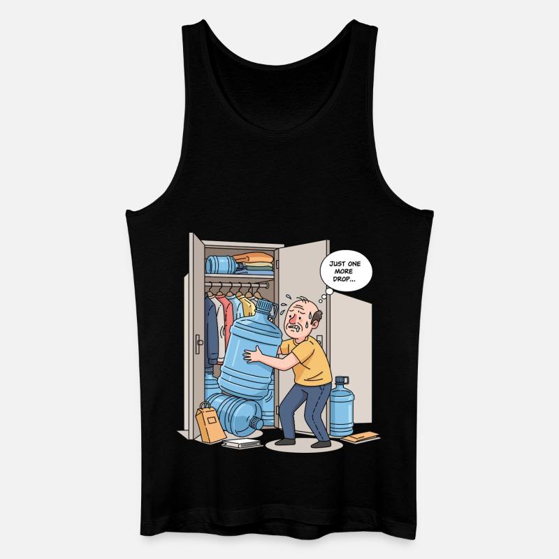 Nur ein weiterer Tropfen... - Männer Bio Tank Top - Schwarz