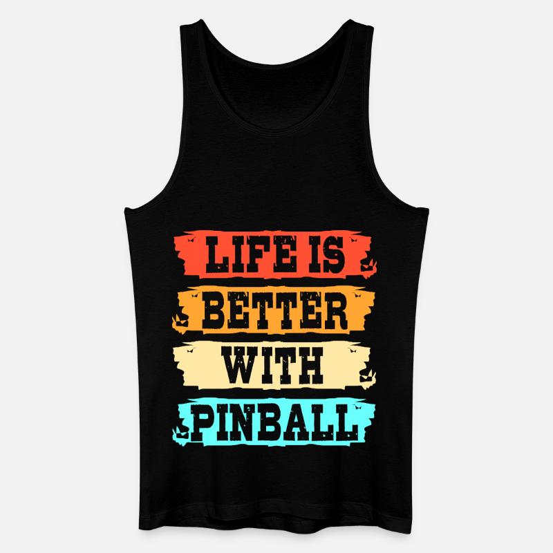 Pinball Flipper - Männer Bio Tank Top - Schwarz