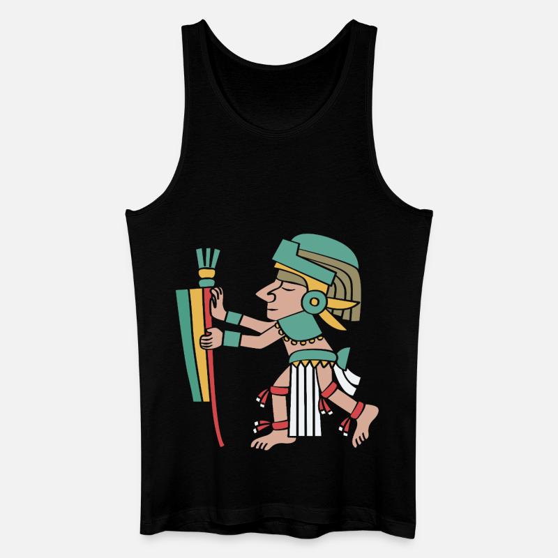 Maya kalender aztec Inka - Männer Bio Tank Top - Schwarz