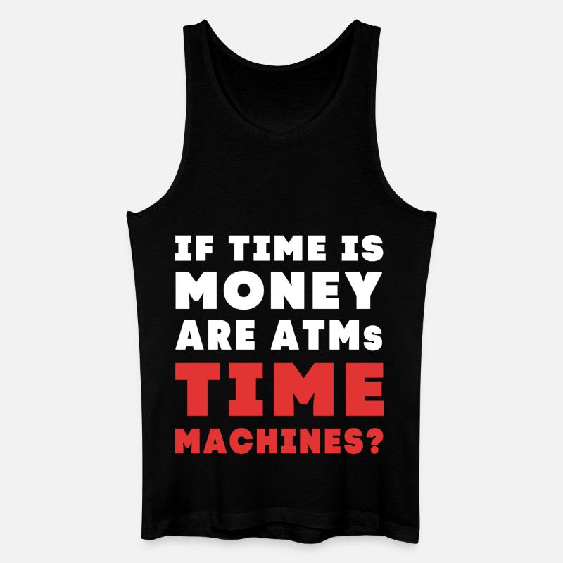 Zeitreise - Männer Bio Tank Top - Schwarz