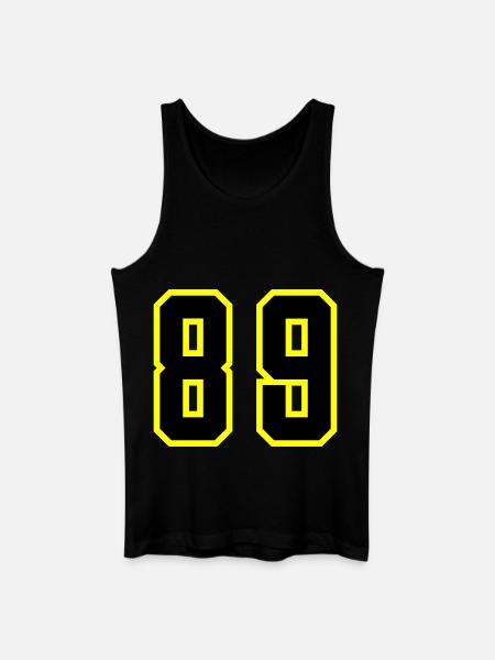 89 Number Leotard - Men’s Organic Tank Top - black