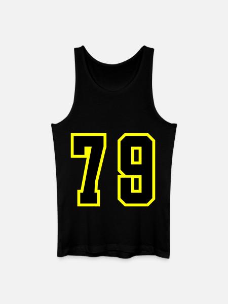 79 Number Leotard - Men’s Organic Tank Top - black