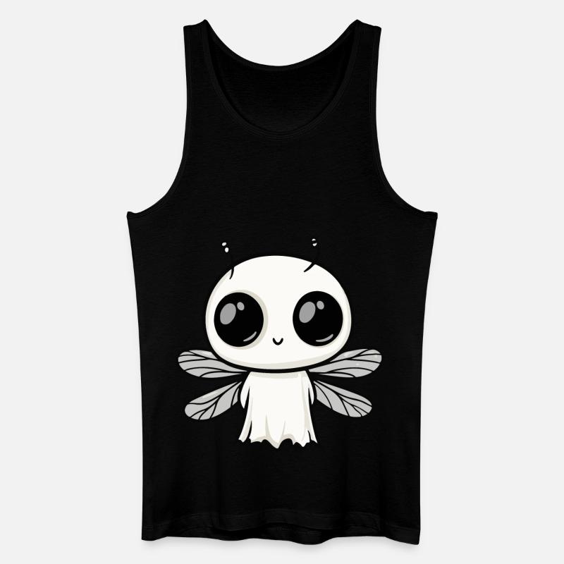 Libelle Halloween Lustig Geist - Männer Bio Tank Top - Schwarz