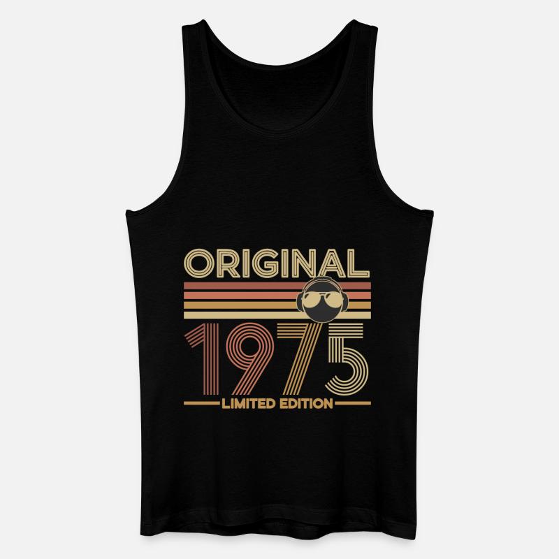 1975 - Männer Bio Tank Top - Schwarz