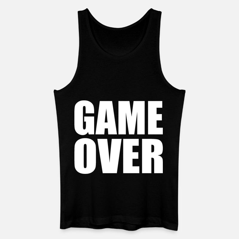 Game over - Männer Bio Tank Top - Schwarz
