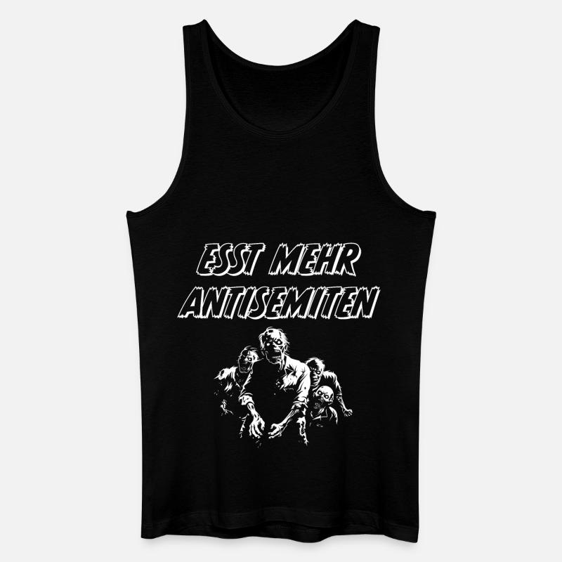 ESST MEHR ANTISEMITEN - Männer Bio Tank Top - Schwarz