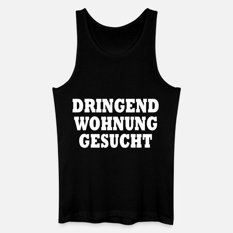 Dringend wohnung gesucht - Männer Bio Tank Top - Schwarz