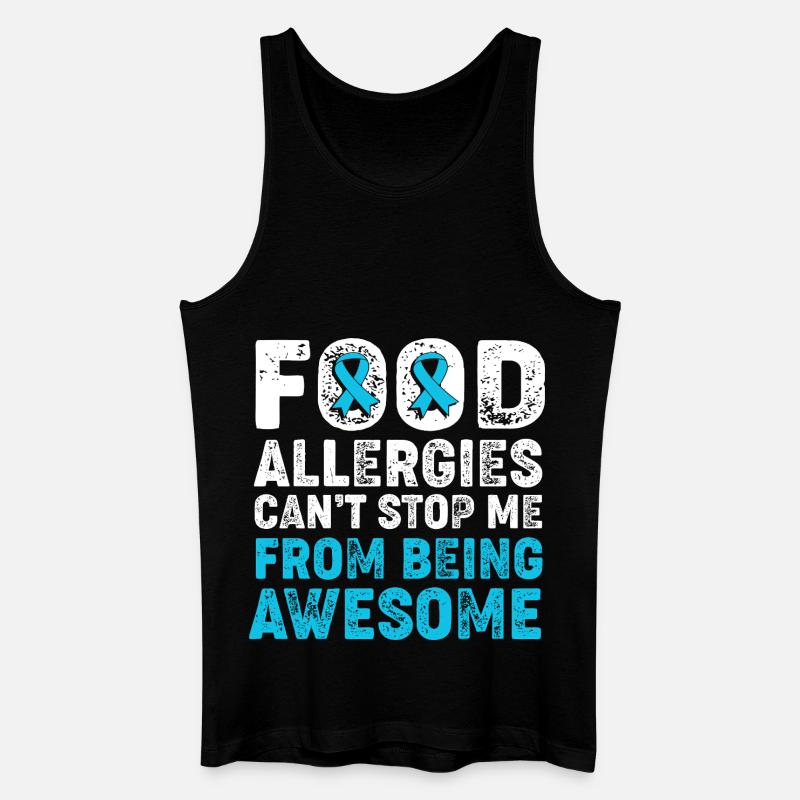 Allergie Lebensmittel - Männer Bio Tank Top - Schwarz