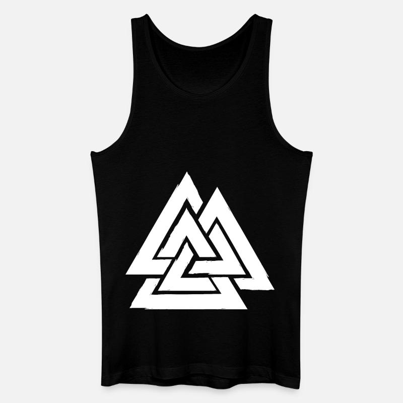 Valknut - Symbol von Odin - Männer Bio Tank Top - Schwarz