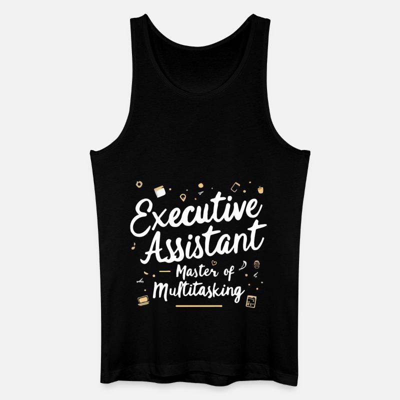 Executive Assistant Inspirational Quote - Men’s Organic Tank Top - black