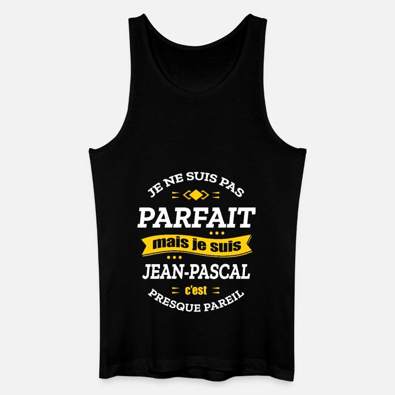 JEAN-PASCAL PARFAIT - PRENOM JEAN-PASCAL - Débardeur bio Homme - noir