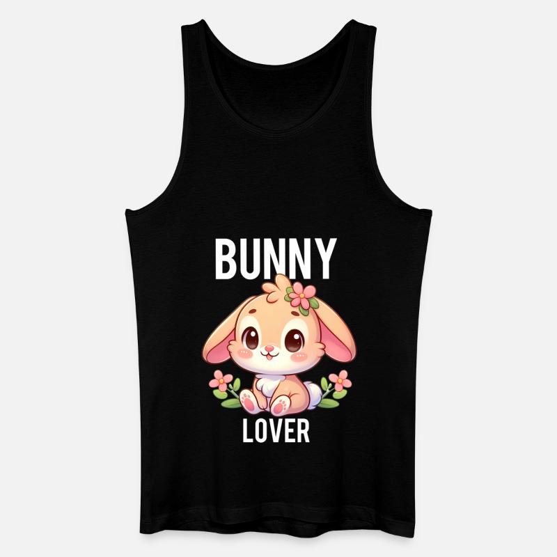 bunny lover 2 - Débardeur bio Homme - noir