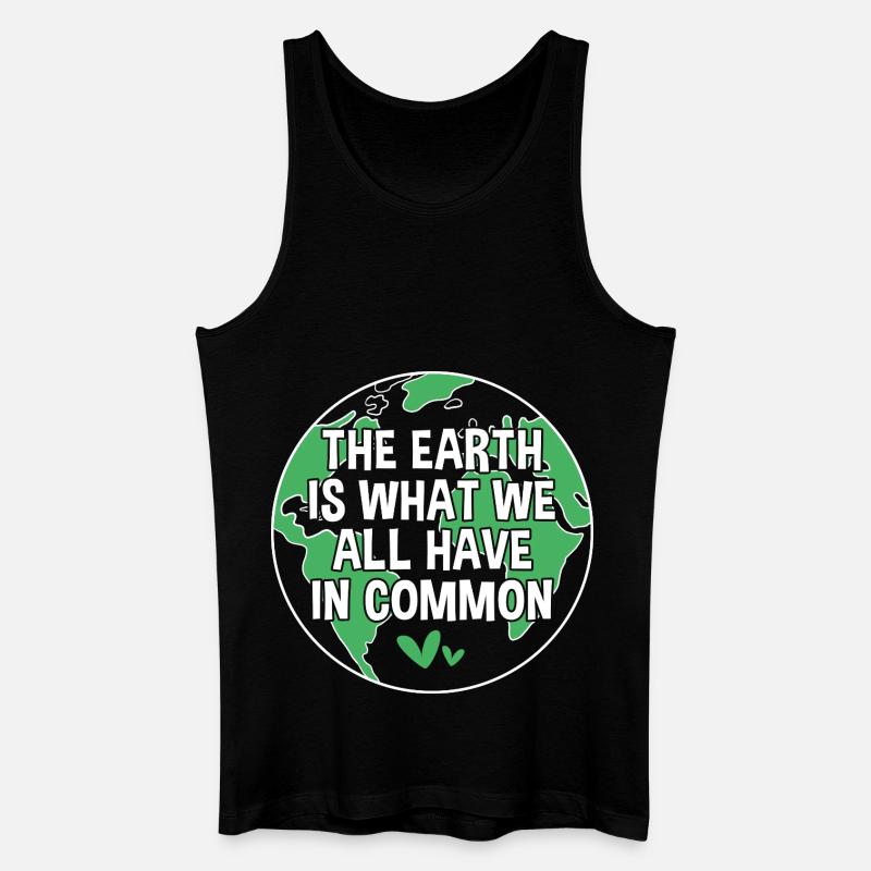 Earth Day - Männer Bio Tank Top - Schwarz