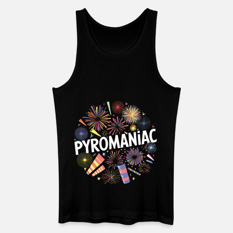 Pyrotechnik Silvester Feuerwerk Neujahr - Männer Bio Tank Top - Schwarz