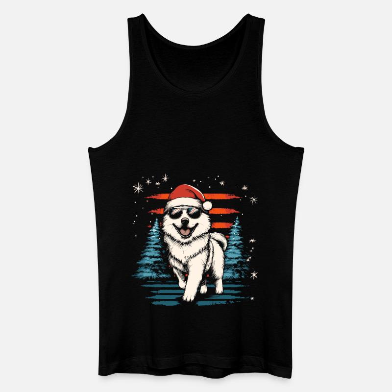 Cool Samoyed Christmas - Men’s Organic Tank Top - black