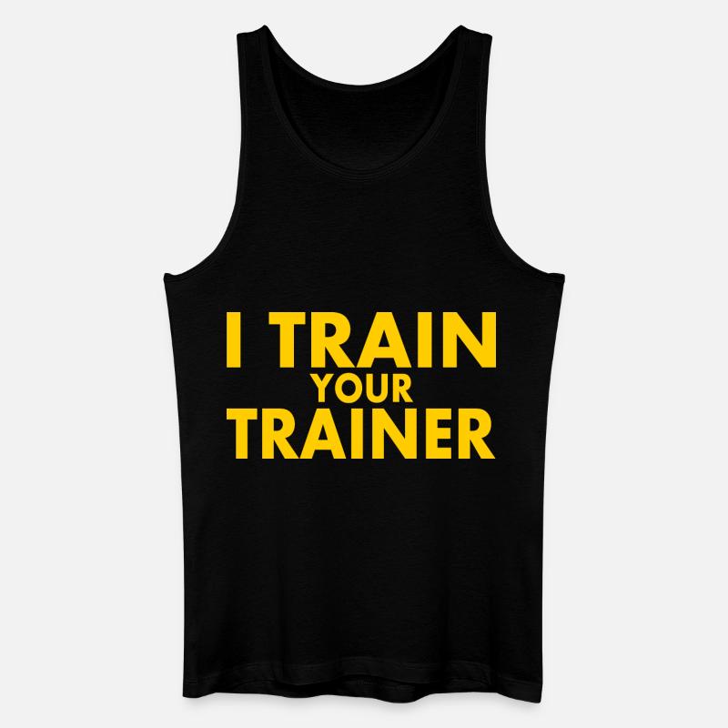 I train your trainer - Männer Bio Tank Top - Schwarz