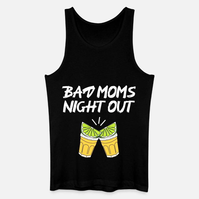 bad moms night out - Männer Bio Tank Top - Schwarz