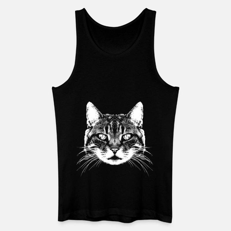 Katze / Cat / Main coon - Männer Bio Tank Top - Schwarz