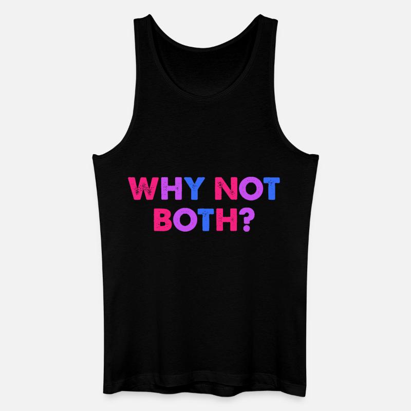 Why Not Both? Bisexuell - Männer Bio Tank Top - Schwarz
