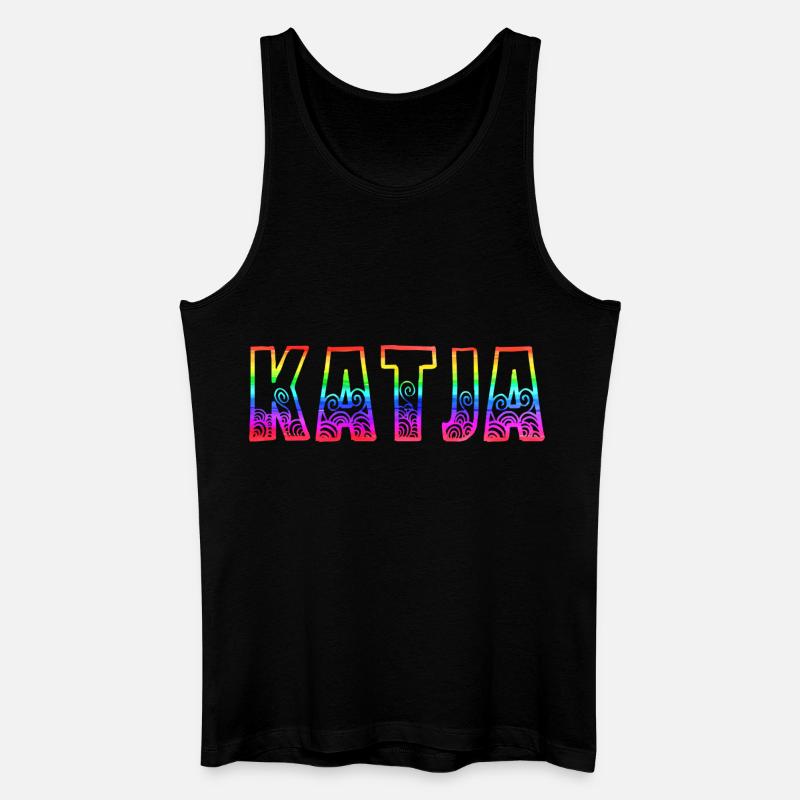 katja rs regenbogen - Männer Bio Tank Top - Schwarz