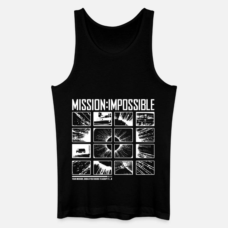 Mission Impossible Dead Reckoning Kacheldesign - Männer Bio Tank Top - Schwarz