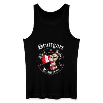 Stuttgart Ehre Stolz Tradition No II - Männer Bio Tank Top - Schwarz - Vorne