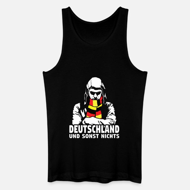 Deutschland und sonst nichts - Männer Bio Tank Top - Schwarz