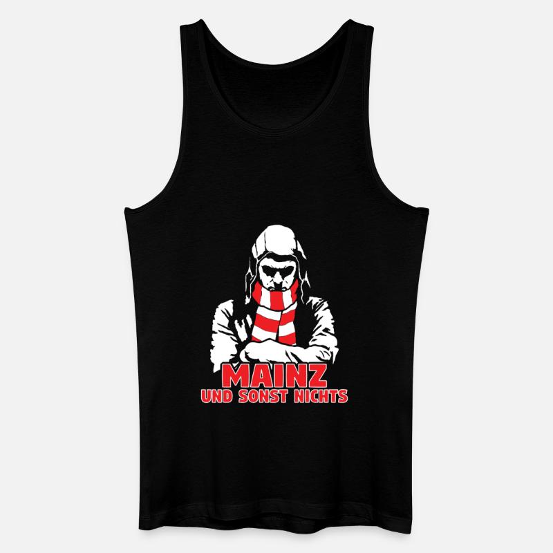 Mainz und sonst nichts - Männer Bio Tank Top - Schwarz