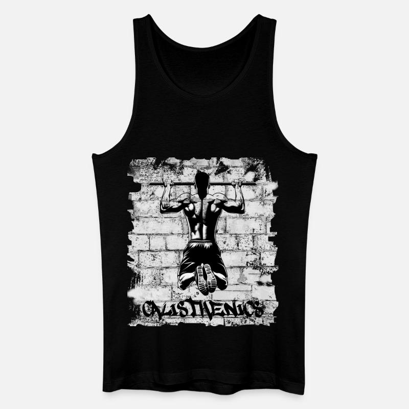 Calisthenics - Männer Bio Tank Top - Schwarz