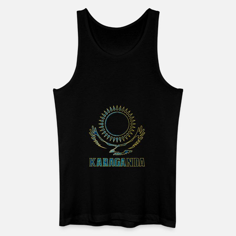 Karaganda Kasachstan Geschenk - Männer Bio Tank Top - Schwarz