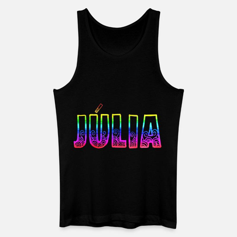 julia rs regenbogen - Männer Bio Tank Top - Schwarz