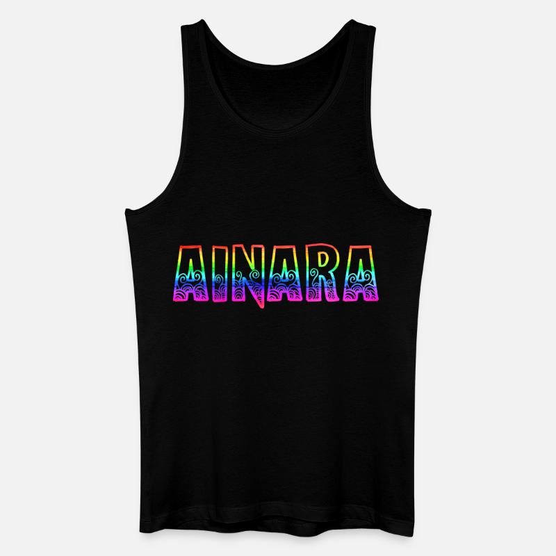 ainara rs rainbow - Men’s Organic Tank Top - black