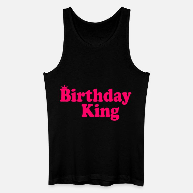 Birthday king - Männer Bio Tank Top - Schwarz