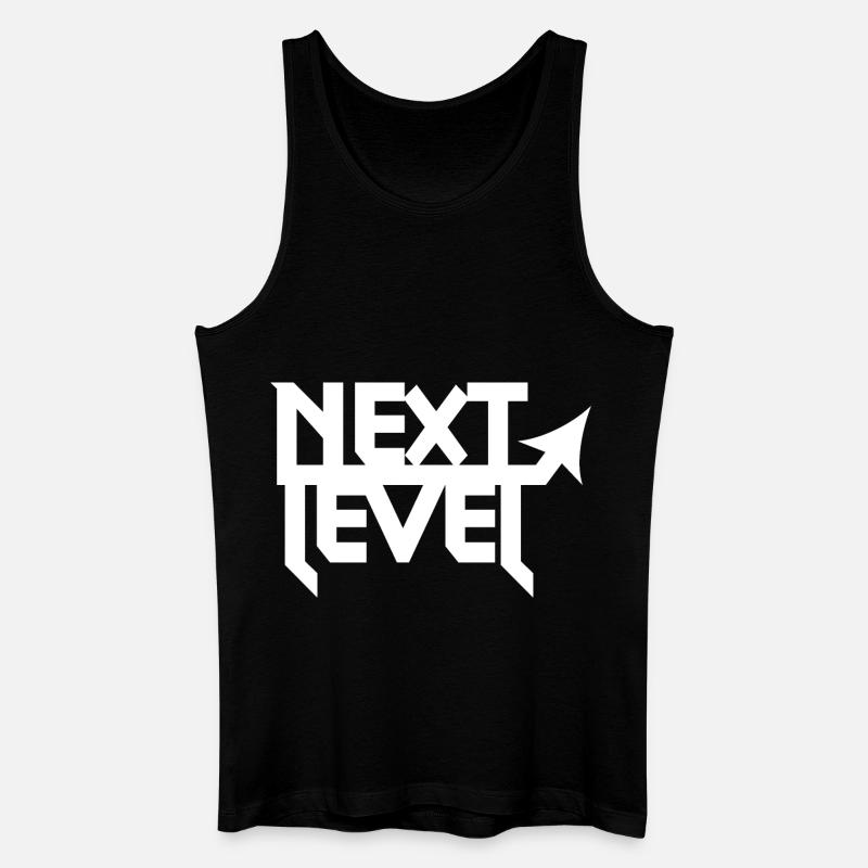 next level w - Männer Bio Tank Top - Schwarz