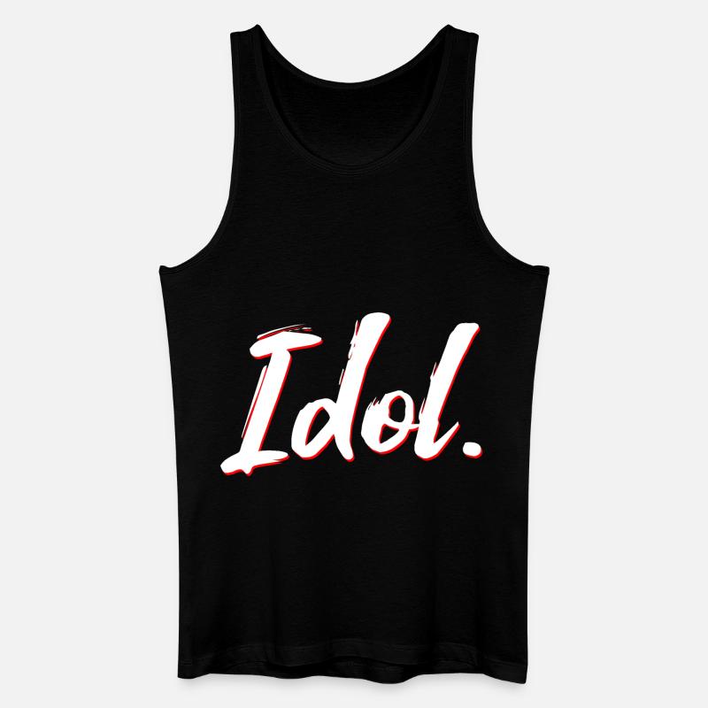 Idol neu - Männer Bio Tank Top - Schwarz