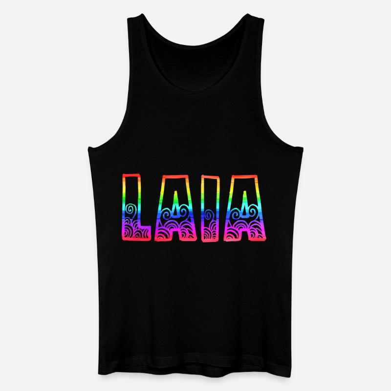 laia rs rainbow - Men’s Organic Tank Top - black