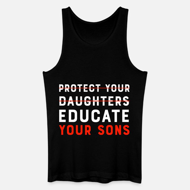 Educate your Son - Men’s Organic Tank Top - black