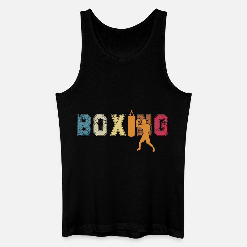 Boxen - Männer Bio Tank Top - Schwarz