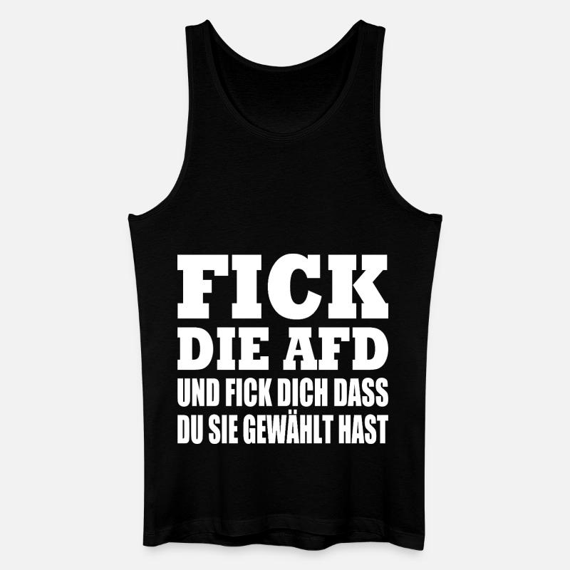 Afd - Männer Bio Tank Top - Schwarz